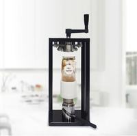 Machine de scellage manuelle facile à utiliser pour bouteilles de thé à bulles en plastique jetables et canettes froides pour animaux de compagnie