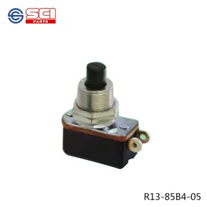 SCI sakelar tombol outlet sisi horizontal 12MM, dengan lubang terbuka R13-85 B2 3 4 dengan kabel 3A250V