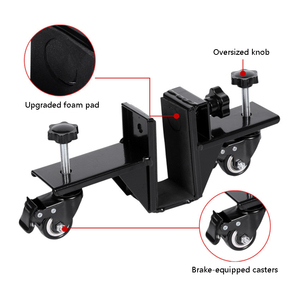 Carro de transporte ajustable para paneles de puerta con ruedas laterales para facilitar la instalación - Product Image 5