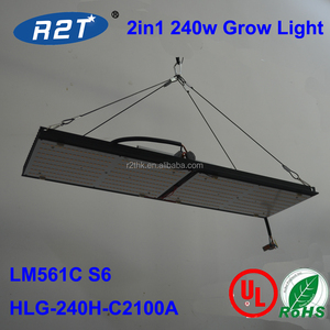 Lámpara de Cultivo LED Cuántica de Espectro Completo de 240W, con Clasificación IP64, Construcción de Aluminio, Regulable, Alto PPFD 400-700mol/m, en Venta - Product Image 6