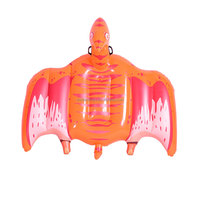 Enfants adultes orange pterosaure gonflable animal cavalier jouet mouche dragon piscine flotteur avec poignée piscine jouet