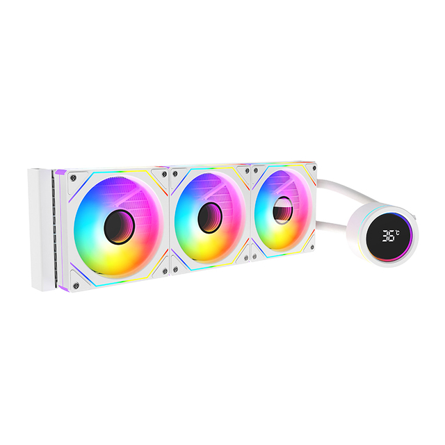 Top Quality 360 Square AIO Water Cooling System 300W TDP Liquid Cooler with PWM ARGB 120mm Fans for Intel LGA 1700 AMD AM5