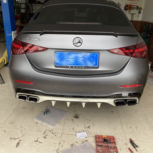 Lame de pare-choc arrière avec embout d'échappement, accessoire de voiture, haute qualité, pour Mercedes Benz classe <span class=keywords><strong>C</strong></span> W206 vers le modèle c63s AMG, ap02 - Product Image 3