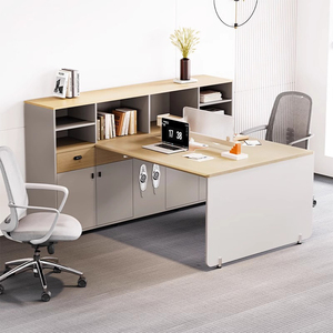 Escritorios Modulares de Madera Convertibles Modernos, Estación de Trabajo de Oficina, Partición de Espacio de Trabajo, Mesa de Oficina Multiusos - Product Image 5