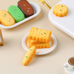 3D Miniature Resin Cookie Crafts Simulation <b>Biscuit</b> Charms for Dollhouse, Fairy Garden, DIY Slime & Jewelry Making - Product Image 3