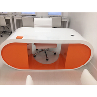 Ensemble de meubles de bureau à surface solide blanche Bureau Google Table de bureau Pièces de rechange Conception de meubles