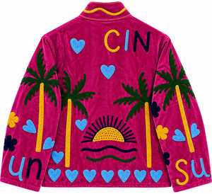 Premium Hot Pink <b>Velvet</b> Bomber <b>Jacket</b> <b>Women</b> Quick Dry Breathable Cotton Lining Long Sleeve Winter B2B Wholesale Manufa - Product Image 4