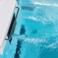 Spa de nage sans fin à zone unique en acrylique, chauffé, écologique, résistant aux UV, durable et à haute efficacité pour l'extérieur
