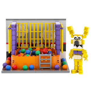 FNAF Into the Pit Freddy's Room Foxy Midnight Bear, Juego de Bloques de Construcción, Kits de Bricolaje, Ladrillos MOC, Juguetes para Niños, Mould King MOC1566 - Product Image 3