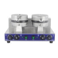 Machine à gaufres pour cornets de crème glacée industrielle de haute qualité, machine à gaufres commerciale, machine à en-cas