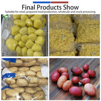 Fabrieksleverancier aardappelwas-, schil- en snijmachine, op maat gemaakte aardappelproductielijn