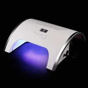 Mini lampe led 2 en 1 pour ongles, 80W, 36 led, collecteur de poussière, aspirateur pour Art de manucure et de pédicure, avec grand ventilateur, vernis à Gel UV