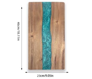 شحن مجاني من الولايات المتحدة ، نقش بالليزر ، فراغات من خشب السنط ، لوح تشاركوتري من راتنجات الإيبوكسي - Product Image 3