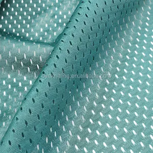 Polyester Pin Hole Mesh Fabric, Mesh Football, Basketball Jersey Fabric for Sports Shorts and Sports Vest