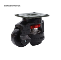 Roulettes robustes en nylon avec pied rétractable et tige de nivellement Fuma Casters GD40S GD60S GD80S GD100S Capacité de charge 500 kg