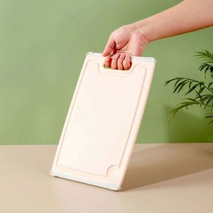Ensemble de planches à découper de cuisine en trois parties avec logo personnalisé, sans glissière, avec poignée, pour légumes - Product Image 2