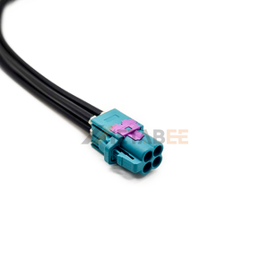 Cable Automotriz Fakra de 4 Puertos, Conector Macho Tipo A a Conector Hembra Mini Fakra Tipo Z, Longitud Personalizada de 20 cm para Telemática - Product Image 6