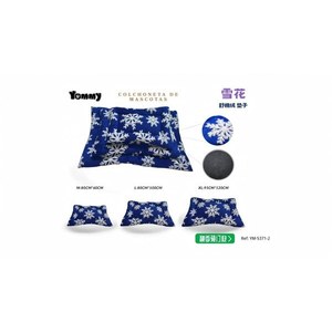 Matelas pour animaux de compagnie Tommy Snowflake 80x60cm 100x80cm 120x95cm en polaire doux et confortable pour chien et chat - Product Image 2