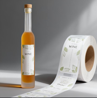 Étiquettes d'emballage imprimées avec logo privé personnalisé Autocollants adhésifs pour boissons aux jus de fruits en PVC étanche