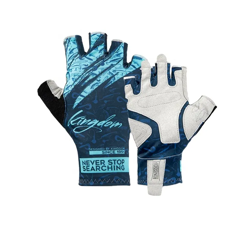 Guanti KINGDOM Ice Silk in tessuto Super fibra adatti per tipi di AIl di Sport guanti sportivi traspiranti 3D personalizzati estivi