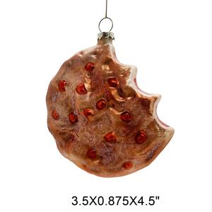 Adornos Navideños <span class=keywords><strong>de</strong></span> Cristal Soplado Hechos a Mano, con Forma <span class=keywords><strong>de</strong></span> Dumpling Horneado, Decoración Colgante para Restaurantes y Regalos - Product Image 4