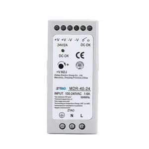 Mittlere gut MDR-40-5 Schalt netzteil Din Rail 5V Netzteil 40W Garantie für 3 Jahre mit 220V AC zu DC LED-Licht leiste