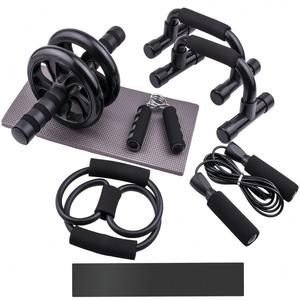 <span class=keywords><strong>AB</strong></span> bánh xe con lăn Kit với Push-Up Bar jump rope Hand Gripper tập thể dục phòng tập thể dục thiết bị cơ bắp Tập Thể Dục Đào Tạo - Product Image 6