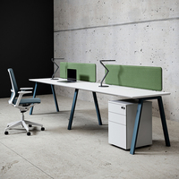 Meubles de bureau commerciaux, table de bureau, cloisons de bureau, bureau d'ordinateur avec armoire de rangement, chaise ergonomique