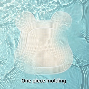 Bathroom Back <b>Scrub</b> Massage Easy to Clean Tool Sponge Removal Belt Exfoliating Bear Silicone <b>Brush</b> Bath Body Shower Scrubber - Product Image 6