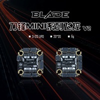 RUSHFPV RUSH BLADE F722 Mini V2 Analog Flight Controller MPU6000 16MB Blackbox 7-36V dalam 5V 2A BEC 29x29mm Papan FPV