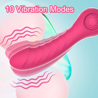 Saugender, Klopfender und Vibrierender 3-in-1 Silikon+ABS Vibrator-Stab für Frauen Klitoris-Stimulation Brustwarzen-Massagegerät IPX5 Wasserdicht USB