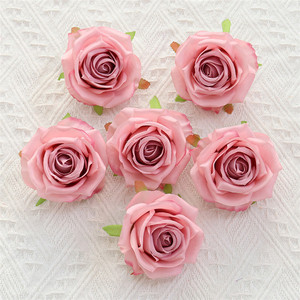 Fleurs artificielles 9 cm Têtes de roses simulées pour les événements de mariage Noël Nouvel An Décoration murale de fleurs - Product Image 6
