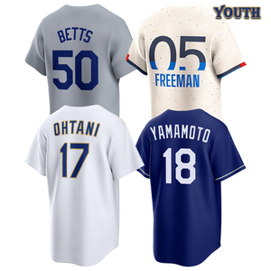 Jeugd Shohei Ohtani honkbalshirt gestikt S-XL Mookie Betts Freddie Freeman Yoshinobu Yamamoto Clayton Kershaw snelle verzending - Product Image 1