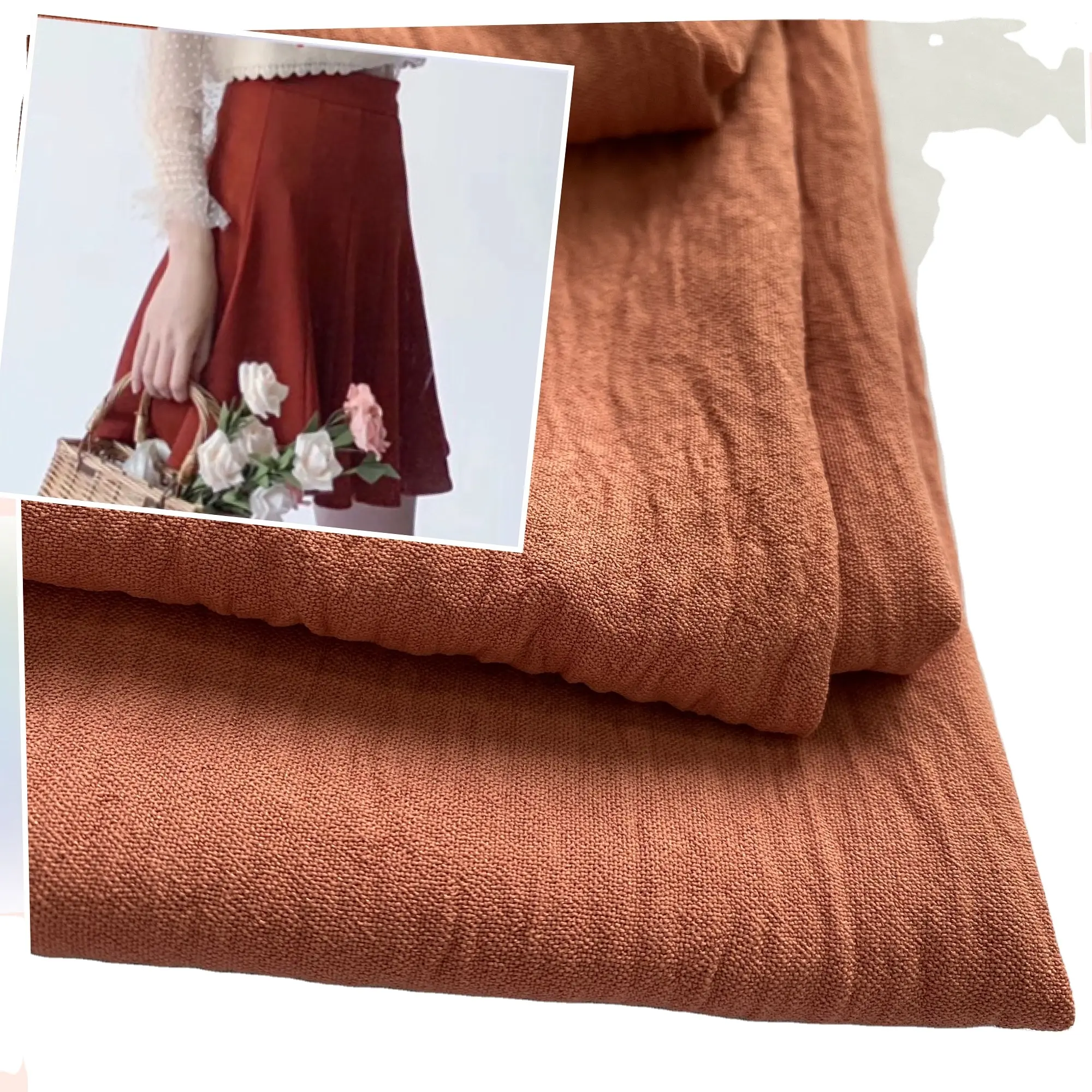 wholesale 100%polyester crepe silk fabric cheaper price women skirt cey fabric