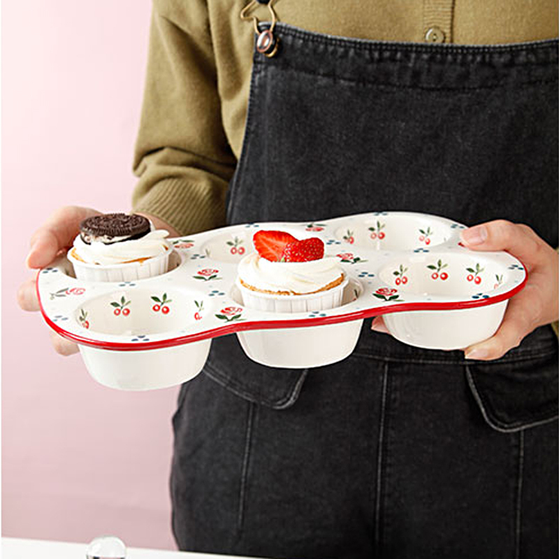 FORBAKE Muffinform-Set – 6 Goldene Antihaft-Formen, Stapelbar, Aus Karbonstahl, Für Cupcakes & Muffins