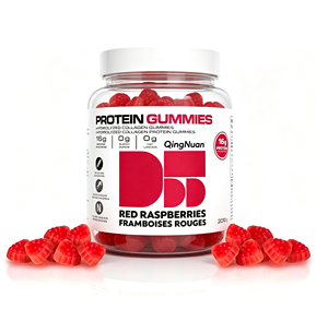 Gomitas de Colágeno 16g Proteína Sabor Frambuesa Roja Sin Azúcar Sin Grasa Sin Gluten Suplemento de Proteína de Colágeno - Product Image 1