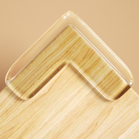 Lot de 6 protections d'angle de table en silicone souple en forme de L, protection pour bébé, protection des bords du bureau