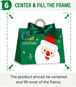 Red Green Christmas Paper <b>Gift</b> Bag with Satin Ribbon Bow Ring Handle Foldable <b>Empty</b> Mystery Blind <b>Box</b> <b>for</b> Small Beauty <b>Gift</b> - Product Image 6