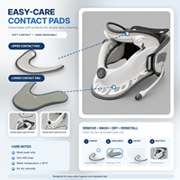 Dispositif de traction cervicale électrique pneumatique en plastique certifié CE de classe I BOAN, avec batterie intégrée et support rigide pour le cou 1