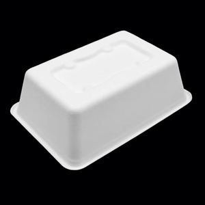 Cajas de Comida Cuadradas Biodegradables Desechables de 1000 ml, Hechas de Bagazo de Caña de Azúcar, para Catering, Fiestas y Uso Doméstico - Product Image 2
