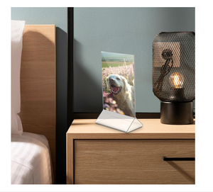 Nhà Máy Bán buôn tùy chỉnh-thực hiện 3.5x5 inch trong suốt Acrylic hai mặt khung ảnh dấu hiệu - Product Image 6