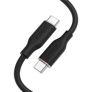 Anker كابل USB <span class=keywords><strong>C</strong></span> إلى USB <span class=keywords><strong>C</strong></span> 3 قدم مكعب كابل USB W سيليكون نوع <span class=keywords><strong>C</strong></span> محمول شحن سريع - Product Image 1
