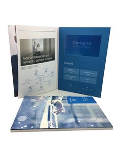 Tarjeta de video de gran capacidad <span class=keywords><strong>A4</strong></span> de 7 pulgadas-Destacada en el folleto de video de boda LCD como libro de negocios de publicidad - Product Image 4