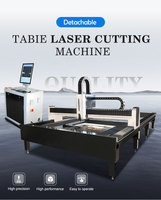 Machine de découpe laser à fibre de bureau détachable, modèle 2026, nouvelle machine de découpe de métal CNC haute puissance avec dimensions de table personnalisables