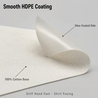 Entoilage thermocollant pour chemises, revêtement adhésif thermofusible pour la confection de vêtements