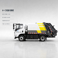 Truk Pemadat Sampah Otomatis Listrik Murni 4x2 dengan Pemuat Belakang 20 Cbm untuk Limbah Konstruksi Harga FOB