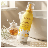 Mousse de Douche Hydratante et Nettoyante Douce au Lait et au Miel, Effet Nuage, Mousse Fouettée Volumineuse, 150ml, Vente en Gros OEM