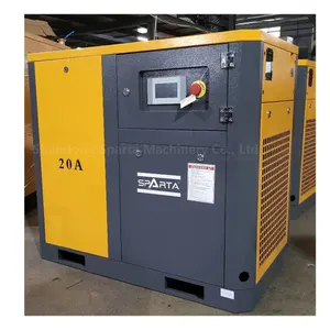 Variable Speed 30HP 116Psi Electric Fixed Sandblasting Rotary Screw Air Compressor IP54 IP55 Motor