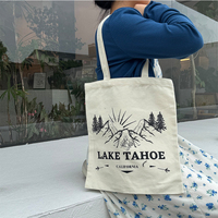 Sac de courses réutilisable de haute qualité, recyclable, style minimaliste décontracté, sac fourre-tout, promotion en gros, logo personnalisé