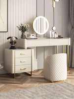 Coiffeuse rétractable de luxe léger, meuble de rangement nordique, bureau de maquillage moderne et simple pour petite chambre
